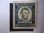 Stamps : America : Nicaragua :  Washington -150 Aniversario.