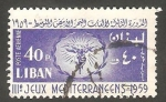Stamps : Asia : Lebanon :  175 - III Juegos del Mediterráneo