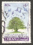 Stamps Lebanon -  203 - Unión libanesa en el Mundo, Cedro libanés