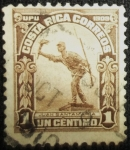 Stamps Costa Rica -  Estatua de Juan Santamaría
