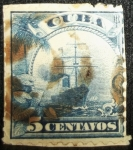 Stamps : America : Cuba :  Barco Linea de Mar
