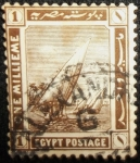 Stamps : Africa : Egypt :  Botes en el Nilo