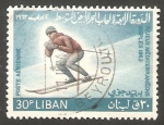 Stamps Lebanon -  295 - IV Juegos del Mediterráneo, esqui