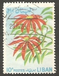 Stamps Lebanon -  241 - Flores