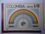 Stamps Colombia -  Liga Colombiana de Radioaficionados. 50 aniversarios.
