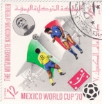 Sellos de Asia - Yemen -  mundial de futbol México 70