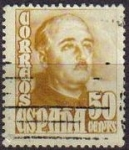 Stamps Spain -  España 1948 1022 Sello º General Franco 50c Timbre Espagne Spain Spagna Espana Espanha