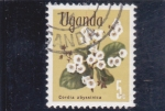 Sellos de Africa - Uganda -  flores-