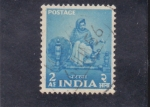 Stamps India -  traje típico