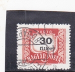 Stamps : Europe : Hungary :  cifras