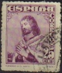 Stamps Spain -  ESPAÑA 1948 1033 Sello Personajes Fernando III El Santo Usado