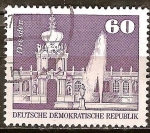 Stamps Germany -  El palacio Zwinger en Dresde-DDR.