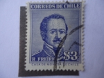 Stamps Chile -   Ramón Freire  (1787-1851)