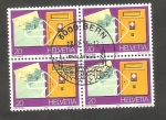 Stamps Switzerland -  1110 - Carta y buzón de Correos