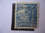 Stamps Denmark -  Galeón.