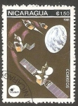 Stamps Nicaragua -  1167 - Intelsat, Telecomunicaciones internacionales por satélites