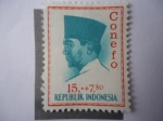 Stamps : Asia : Indonesia :  Sukarno.