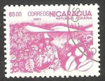 Stamps Nicaragua -  1309 - Reforma agraria, cacao
