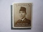 Stamps Indonesia -  Achmed Sukarno  (1901/70)