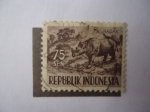 Stamps : Asia : Indonesia :  Badak