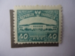 Stamps Indonesia -  Centro de Correo de Bandoeng - Kantor Pusat - P.T.T 