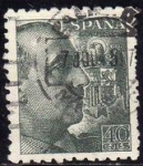 Stamps Spain -  ESPAÑA 1949 1051 Sello General Franco 40c Usado