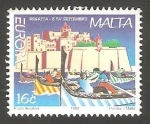 Stamps : Europe : Malta :  1015 - Europa, Fiesta Nacional, regatas el 8 de Setiembre