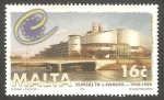 Stamps Malta -  1038 - Palacio Europa en Estrasburgo