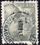 Sellos de Europa - Espa�a -  ESPAÑA 1949 1051 Sello General Franco 40c Usado