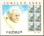 Stamps Honduras -  Jubileo 2000, Juan Pablo II, Peregrino de La Paz