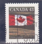 Stamps Canada -  bandera canadiense
