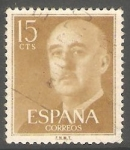 Stamps Spain -  1144 - General Franco