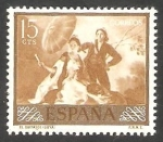 Stamps Spain -  1210 - Goya, El Quitasol