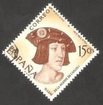 Stamps Spain -  1224 - Carlos I de España y V de Alemania