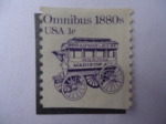 Sellos de America - Estados Unidos -  Omnibus 1880s-USA.