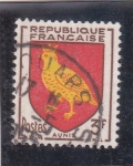 Sellos de Europa - Francia -  escudo -AUNIS