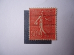 Stamps France -  Sembradora-Fondo líneado. (S/f 146)