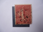 Stamps France -  Sembradora -Fondo líneado.(S/f 138) Semeuse Lignée -