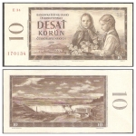 monedas del Mundo : Europa : Checoslovaquia :  88 - Dos niñas con flores y la presa de Orava