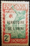 Stamps : America : French_Guiana :  Nativo Tirando con Arco