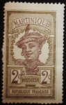 Stamps France -  Mujer de Martinica