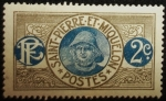 Stamps : America : San_Pierre_&_Miquelon :  Pescador