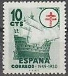 Sellos de Europa - Espa�a -  ESPAÑA 1949 1067 Sello Nuevo Pro Tuberculosis 10c