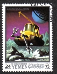 Stamps Yemen -  Apolo 10 - proyecto de exploración lunar