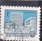 Stamps : Europe : Hungary :  Salgotargan-edificio
