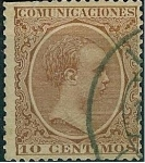 Stamps Spain -  Alfonso XIII Tipo pelón