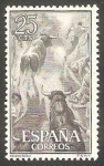 Stamps Spain -  1256 - Tauromaquia, encierro