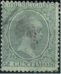 Stamps Spain -  Alfonso XIII Tipo pelón
