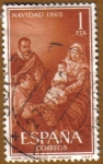 Stamps Spain -  VELAZQUEZ - La Adoracion de los Reyes Magos
