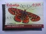 Sellos de Europa - Espa�a -  Ed:4335 - Fauna: Euphydryas Aurinia